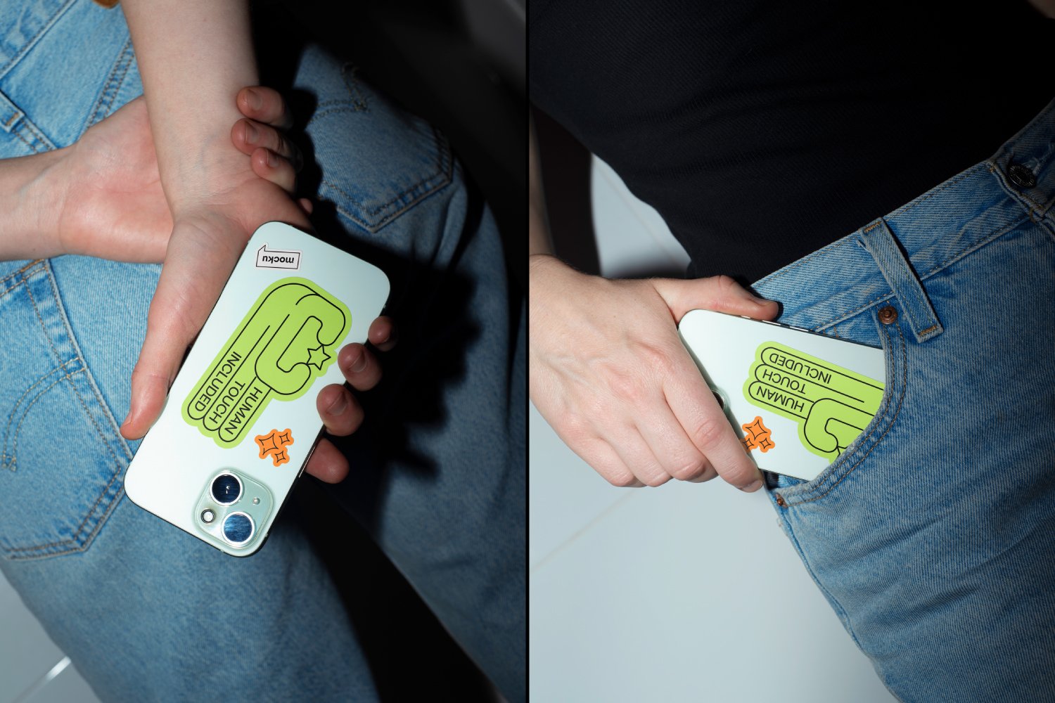 Aesthetic Sticker Mockup Bundle