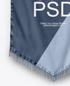 Vertical Flag With Metallic Pole Mockup