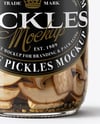 Glass Jar with Porcini Mushrooms Mockup