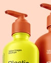 Pump Bottles with Tubes Mockup