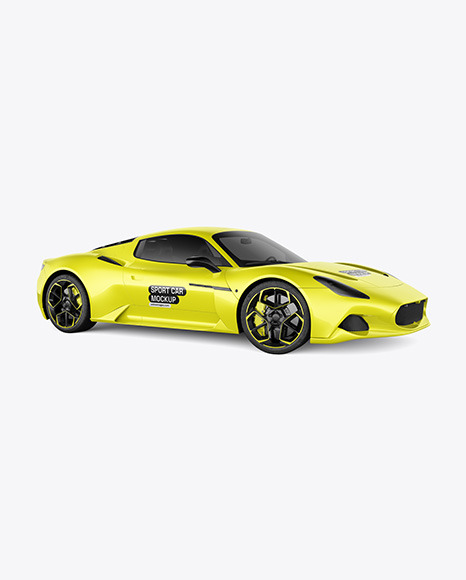 Sport Car Mockup - Side View - Vehicle wrap mockup