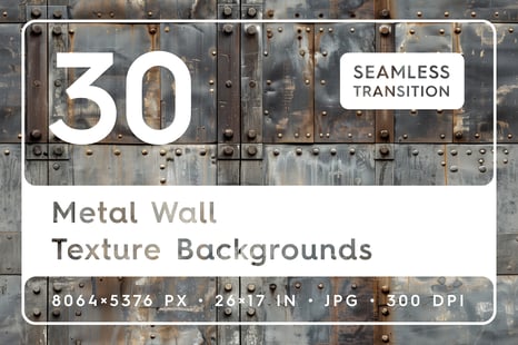 30 Metal Wall Texture Backgrounds - Textures