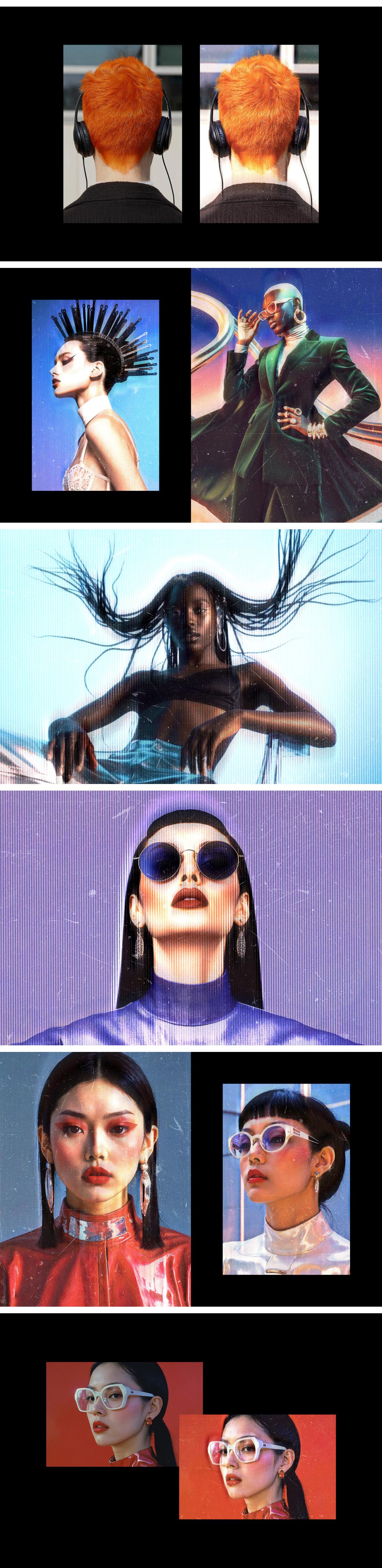 Glitch Monitor Photo Effect