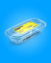 Clear Plastic Food Container Mockup
