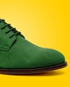 Women's Suede Derby Shoe Mockup