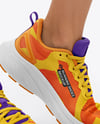 Running Shoes on Women's Legs Mockup