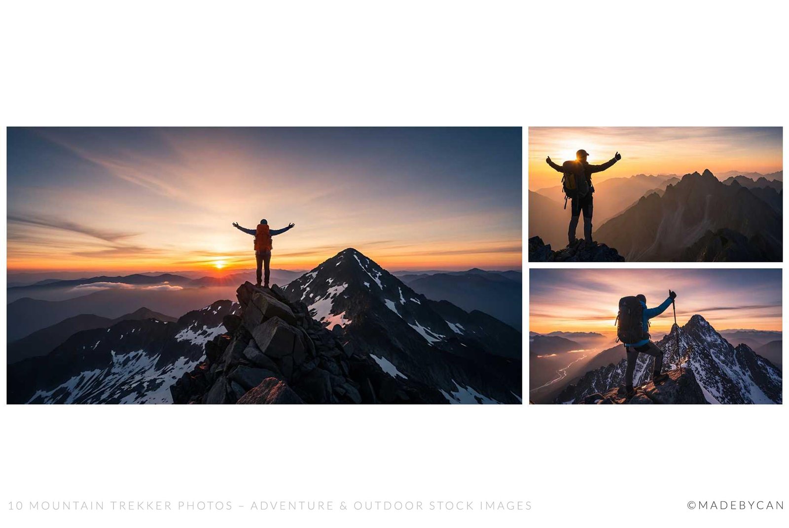 10 Mountain Trekker Photos – Adventure &amp; Outdoor Stock Images