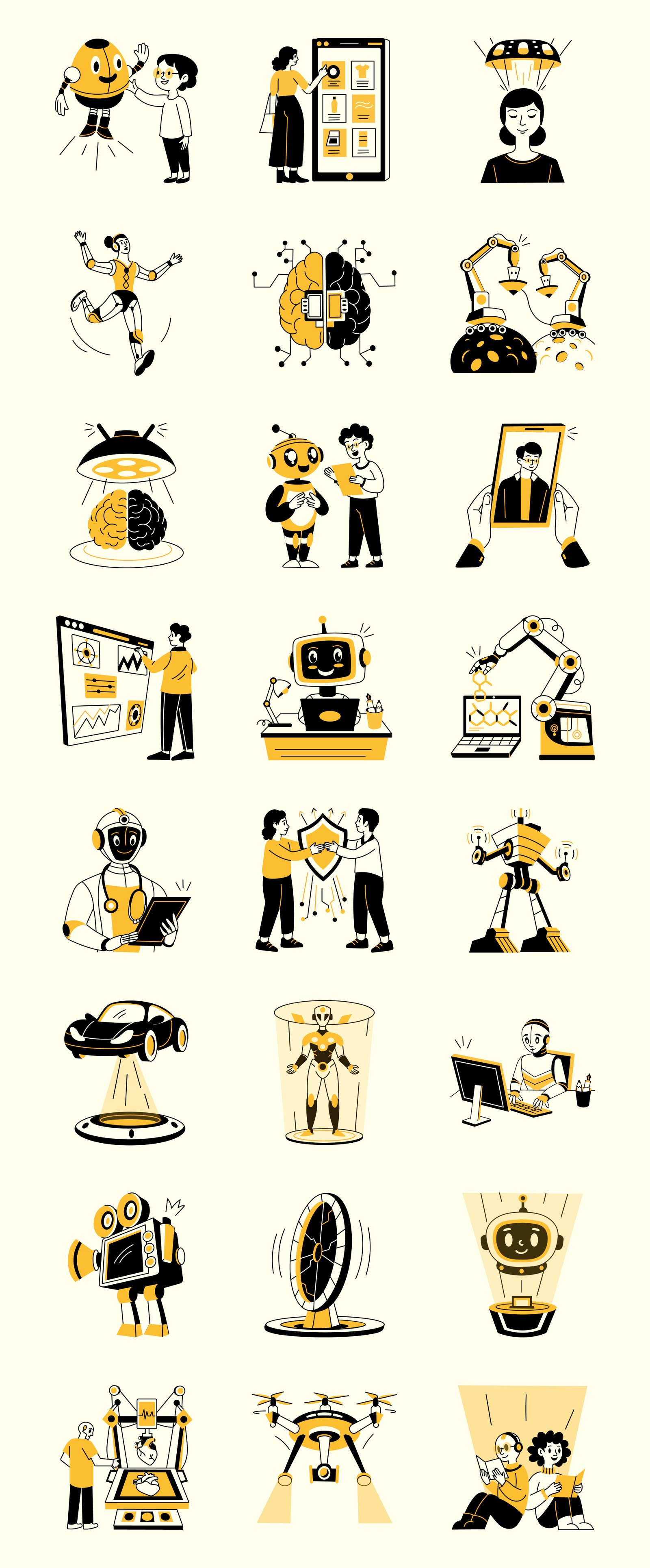 Artificial Intelligence Drawing Set