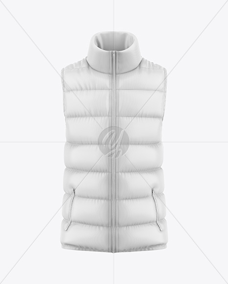 Glossy Down Vest Mockup