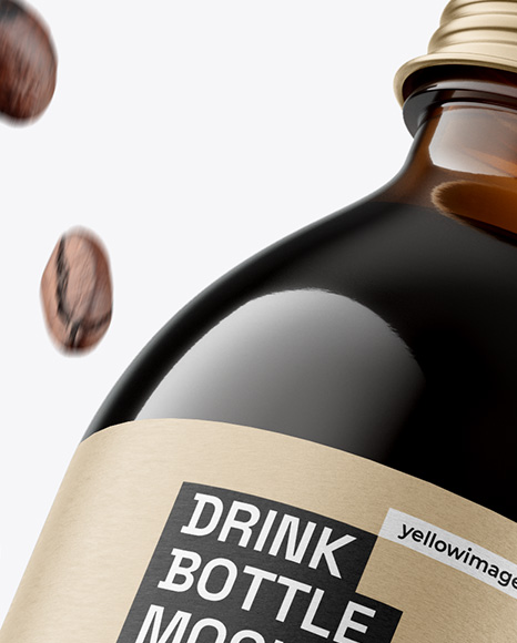 Cold Brew Coffee Bottle Mockup