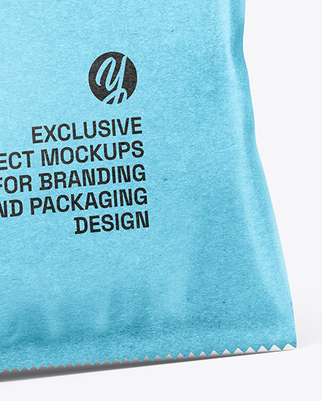 Kraft Paper Snack Package Mockup