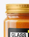 Glass Jar with Lobster Bisque Mockup