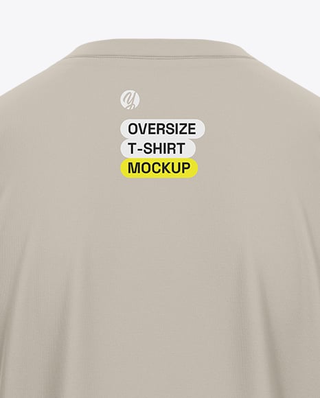Men's Drop Shoulder Oversized T-Shirt Mockup