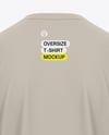 Men's Drop Shoulder Oversized T-Shirt Mockup