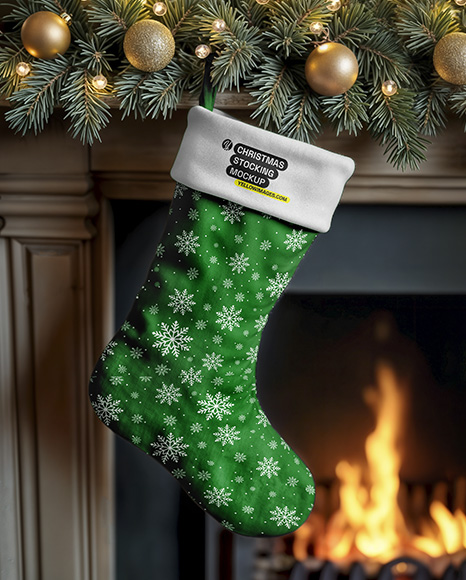 Christmas Stocking Mockup - Socks mockup