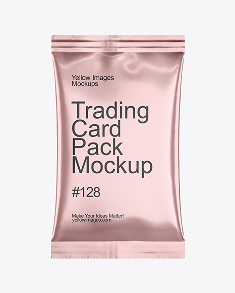 Metallic Trading Card Pack Mockup