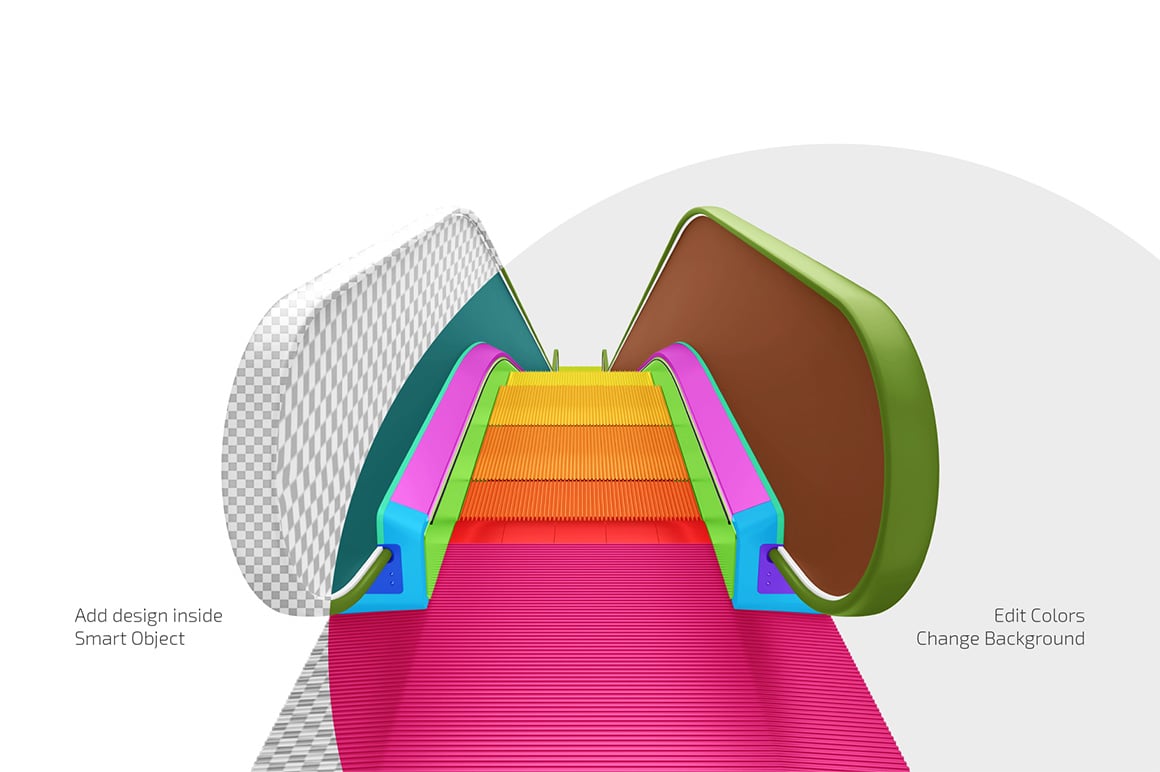 Escalator Mockup Set