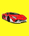 Sport Car Mockup - Front Half Side View