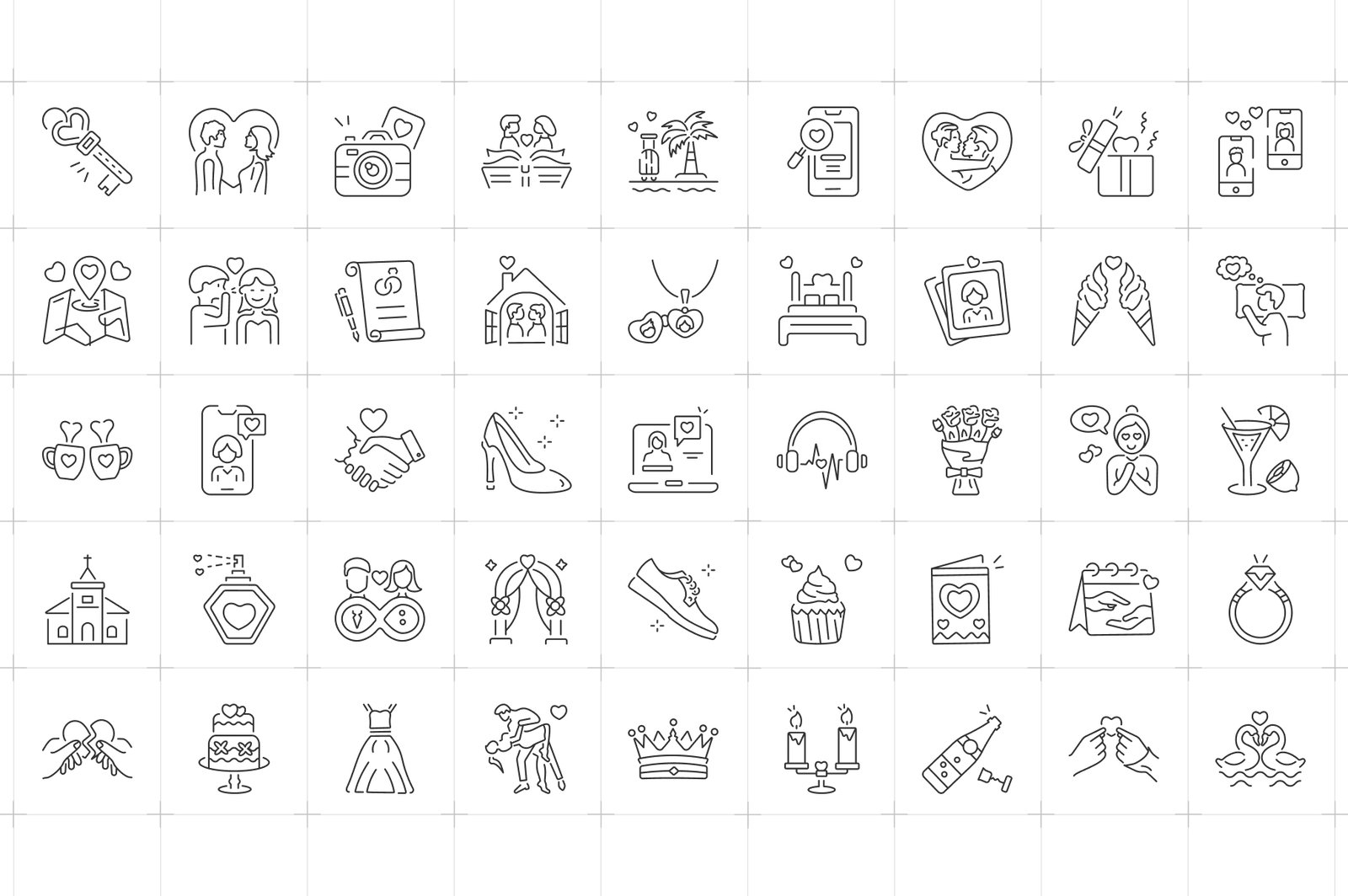 Marriage and Wedding Ceremony Icon