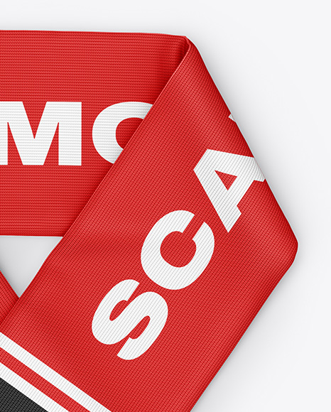 Fan Scarf Mockup - Top View