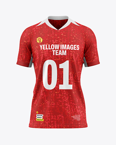 Soccer Jersey Mockup - Front View - PSD Mockups