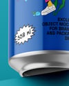 Aluminium Can With Glossy Finish Mockup