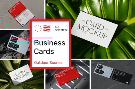 Outdoor Business Card Mockups - Creative Store