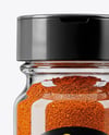 Clear Glass Jar with Cayenne Pepper Mockup