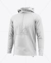 Men's Anorak Windbreaker Jacket Mockup - Half Side View