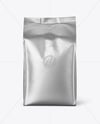 Metallic Coffee Bag with Valve Mockup