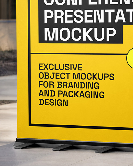 Conference Presentation Backdrop Mockup