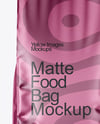 Matte Metallic Food Bag Mockup
