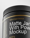Matte Jar With Powder Mockup