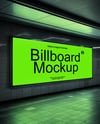 Billboard in Underground Passage Mockup