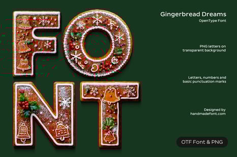 Gingerbread Dreams Font - Creative Store