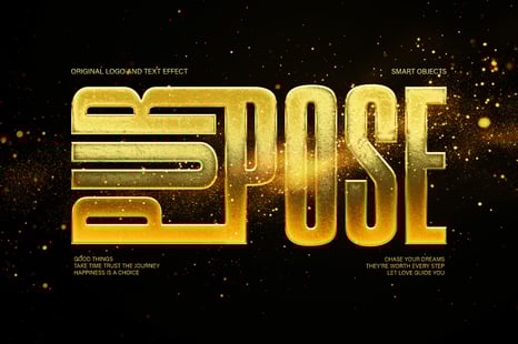 Shining Gold Text & Logo Effect - Gold filter photoshop