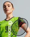 Woman Wearing Badminton Uniform Mockup