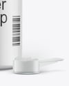 Clear Jar With Powder Mockup