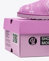 Pair of Women's UGG Boots with Shoe Box Mockup