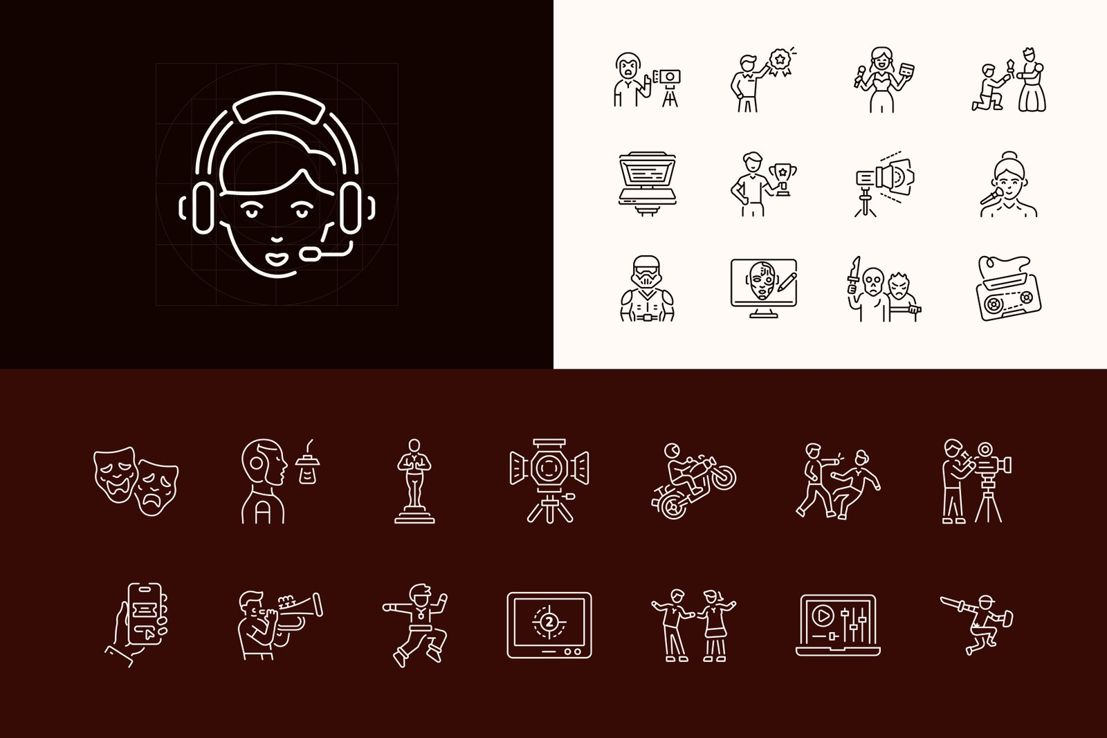Movie Icon Art Set