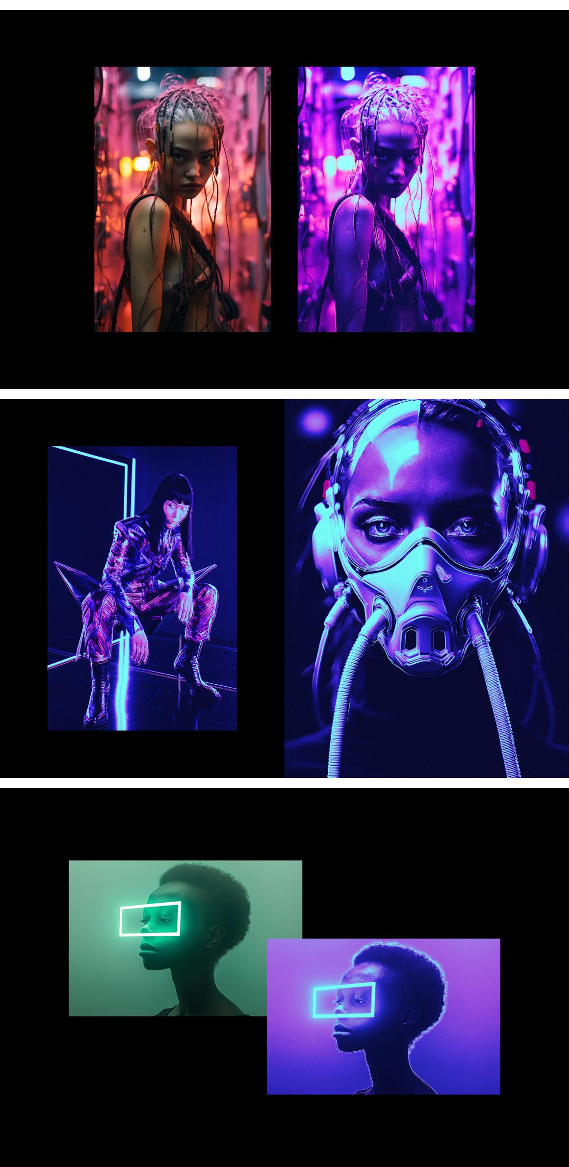 Bright Cyberpunk Photo Effect