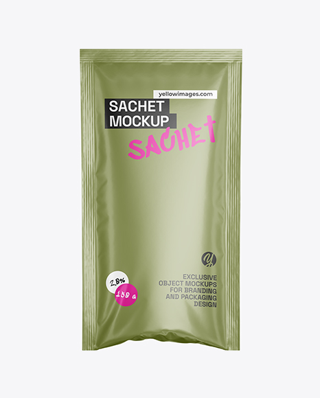 Matte Sachet Mockup