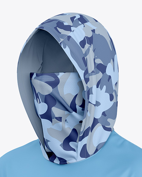 Hooded Fishing Jersey Mockup