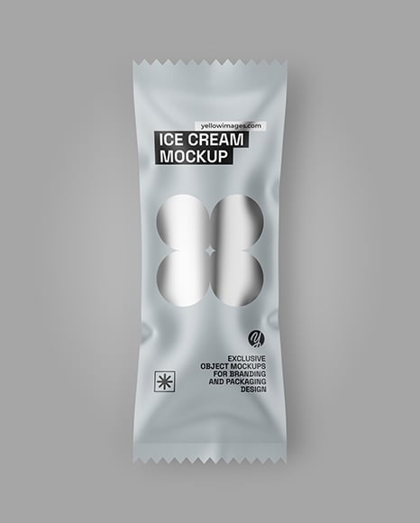 Matte Ice Cream Package Mockup