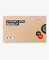 Credit Card w/ Kraft Cardholder Mockup