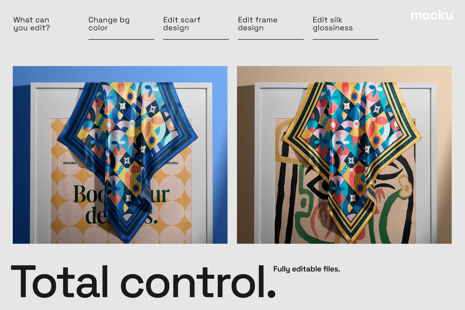Silk Scarf Mockups - Studio Series 04