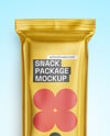 Matte Metallic Snack Package Mockup