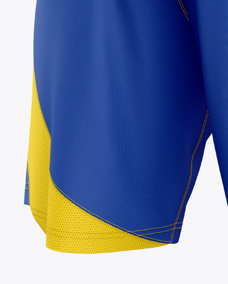 Soccer Kit Mockup - Back Half Side View