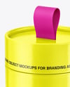Glossy Paper Tube with Pull Tab Mockup