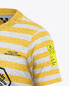 Kids Heather T-Shirt Mockup - Half Side View